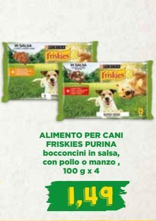 Spazio Conad Alimento per cani friskies purina offerta