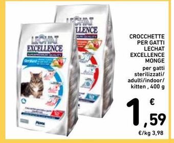 Spazio Conad Crocchette per gatti lechat excellence monge offerta