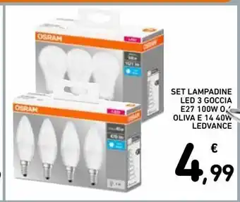 Spazio Conad Set lampadine led 3 goccia offerta