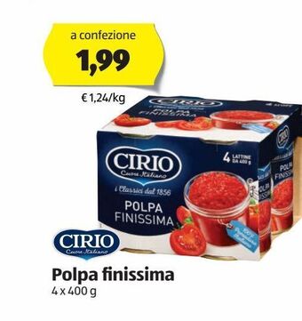 Cirio polpa finissima 4 x 400 g