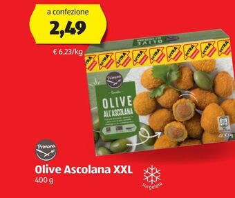 ALDI Olive ascolana xxl 400 g offerta