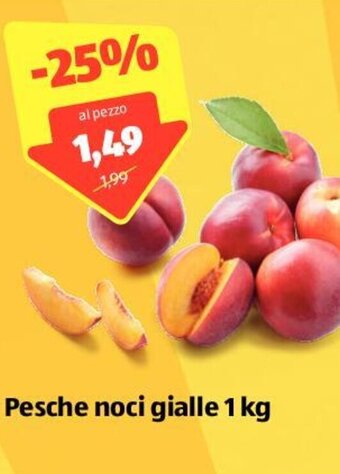 ALDI Pesche noci gialle 1 kg offerta