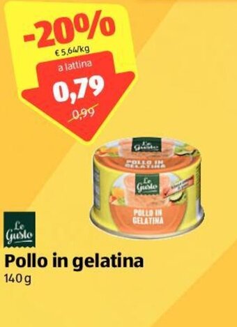 ALDI Le gusto pollo in gelatina 140 g offerta