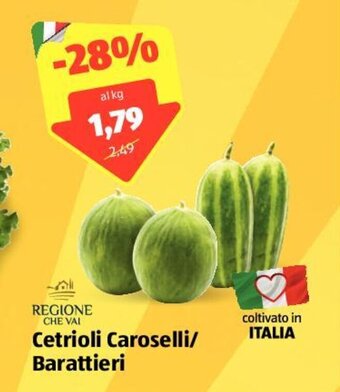 Regione che vai cetrioli caroselli / barattieri