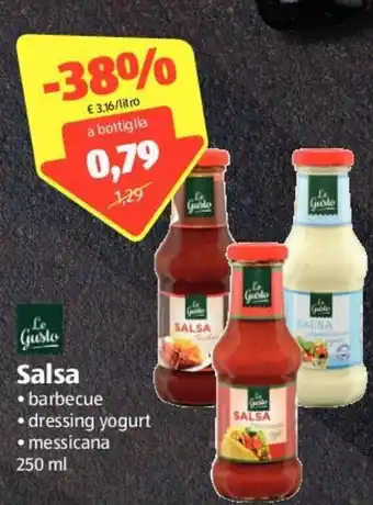 ALDI Salsa bbq dressing yogurt messican 250 ml offerta