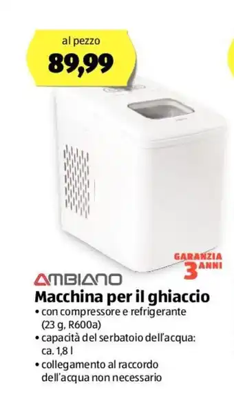 ALDI Macchina per il ghiaccio ambiano 1,8 l offerta