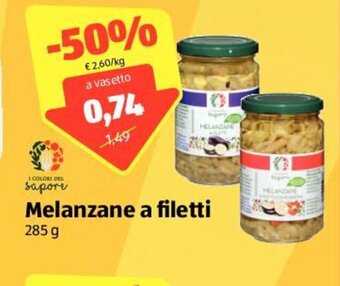 ALDI I colori del sapore melanzane a filetti 285 g offerta