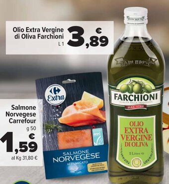 Carrefour Market Olio extra vergine di oliva farchioni 1 L offerta