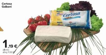 Carrefour Market Galbani Certosa offerta
