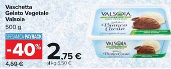 Valsoia Vaschetta gelato vegetale 500 g