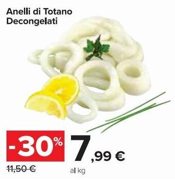 Carrefour Market Anelli di Totano Decongelati offerta