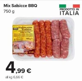 Carrefour Market Mix Salsicce BBQ 750 g offerta