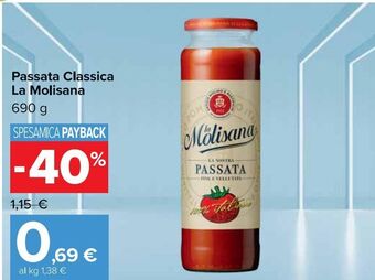 Carrefour Market La Molisana Passata Classica 690 g offerta