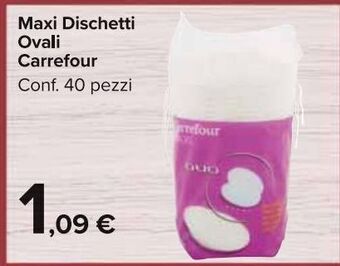 Carrefour Maxi dischetti ovali 40 pezzi