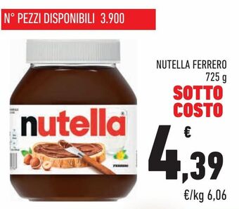 Conad City Nutella ferrero 725 g offerta