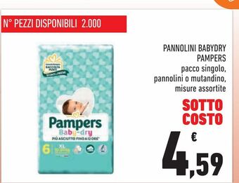 Conad City Pampers Pannolini baby dry offerta