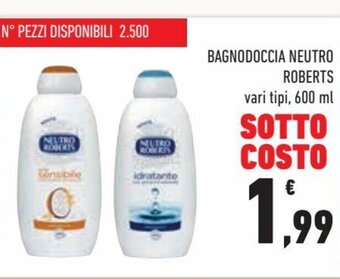 Conad City Neutro Roberts Bagnodoccia 600 ml offerta