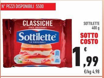 Conad City Sottilette 400 g offerta
