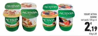 Conad City Danone Activia Yogurt 125 g x 4 offerta