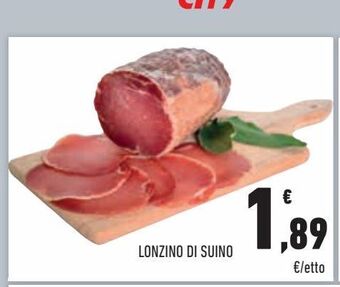 Conad City Lonzino di suino offerta