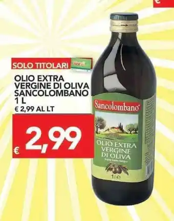 TuoDi Sancolombano Olio Extra Vergine di Oliva 1L offerta