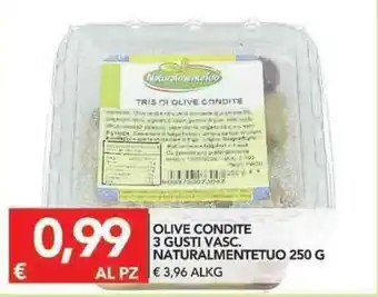 TuoDi Naturalmentetuo Olive Condite 3 Gusti Vasc. 250g offerta
