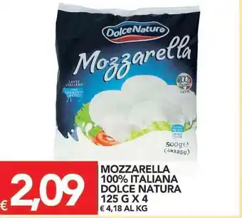 TuoDi Dolce Natura Mozzarella 100% Italiana 125g x 4 offerta