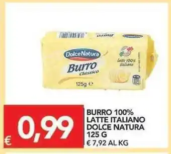 TuoDi Dolce Natura Burro 100% Latte Italiano 125g offerta