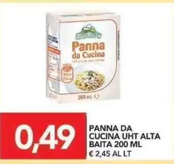 TuoDi Alta Baita Panna da Cucina Uht 200ml offerta