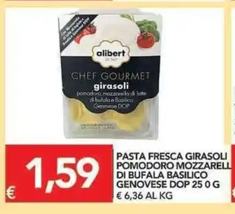 Alibert Pasta Fresca Girasoli Pomodoro Mozzarella di Bufala Basilico Genovese Dop 250g