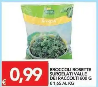 TuoDi Valle dei Raccolti Broccoli Rosette Surgelati 600g offerta
