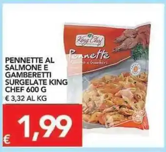 TuoDi King Chef Pennette Al Salmonte E Gamberetti Surgelate 600g offerta