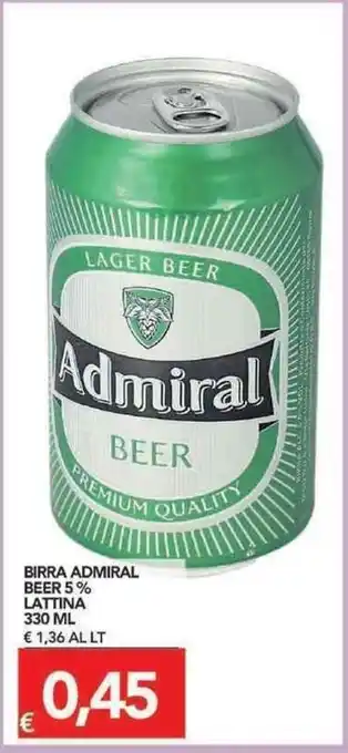TuoDi Admiral Beer 5% Lattina Birra 330ml offerta