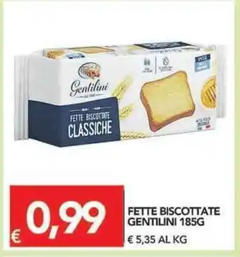 TuoDi Gentilini Fette Biscottate 185g offerta