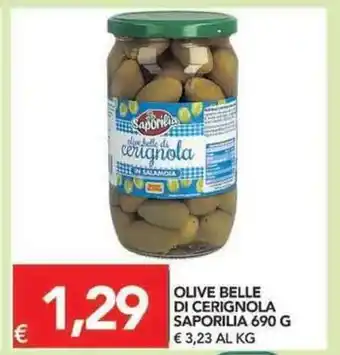TuoDi Saporilia Olive Belle di Cerignola 690g offerta