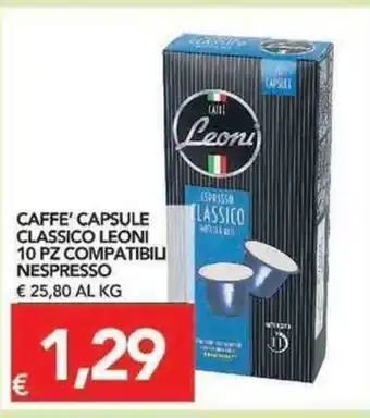 TuoDi Leoni Classico Caffé Capsule 10pz Compatibili Nespresso offerta