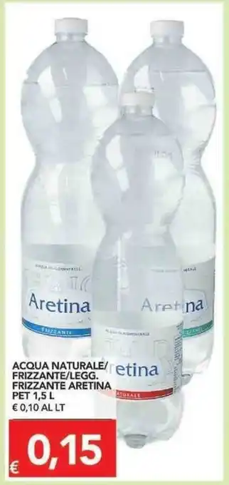 TuoDi Aretina Acqua Naturale/Frizzante/Legg. Frizzante Pet 1,5L offerta