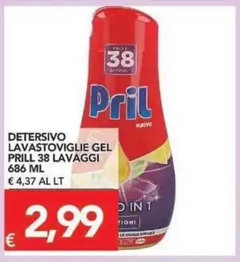 TuoDi Pril Lavastoviglie Gel Detersivo 38 lavaggi 686ml offerta