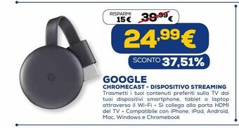 Google chromecast - dispositivo streaming