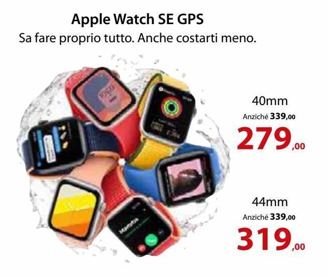 Apple watch se gps offerta di Euronics