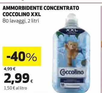 Ipercoop Ammorbidente concentrato coccolino xxl offerta