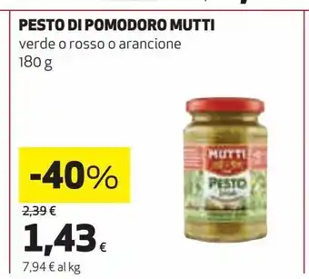 Ipercoop Pesto di pomodoro mutti offerta