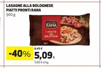 Ipercoop Lasagne alla bolognese piatti pronti rana offerta