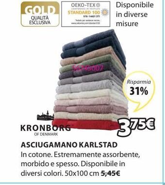 JYSK Asciugamano in cotone offerta