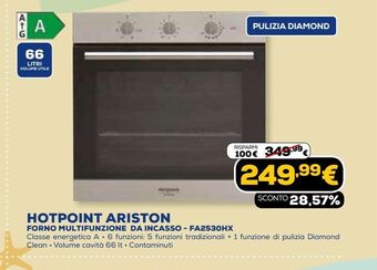 Euronics Hotpoint ariston forno multifunzione da incasso - fa2530hx offerta