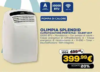 Euronics Olimpia splendid climatizzatore portatile - silent 10 p offerta
