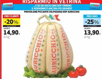Coop Provolone piccante valpadana dop auricchio offerta