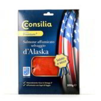 Salmone affumicato selvaggio d'alaska