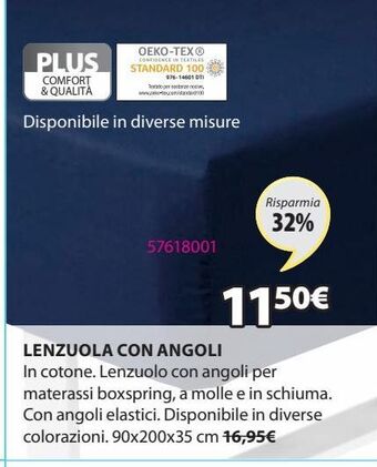 JYSK Lenzuola con angoli offerta