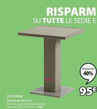 JYSK Tavolo bistrot offerta